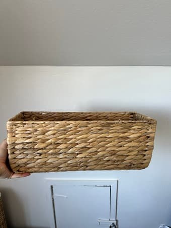 Woven wooden basket for sale 2