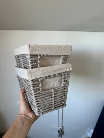 Woven wooden basket for sale 3