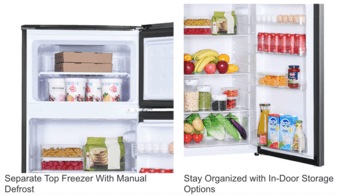 Magic Chef 4.5 cu. ft. 2 Door Mini Fridge with Freezer 1