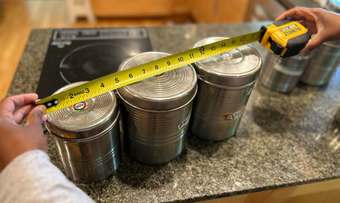 Stainless Steel storage containers (total 7) 2