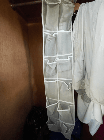 FOR SALE: Collapsible Hanging Closet Organizer w/ 12 pockets 1