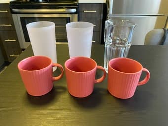 Dinnerware set, coffee mugs, cups/glass 2