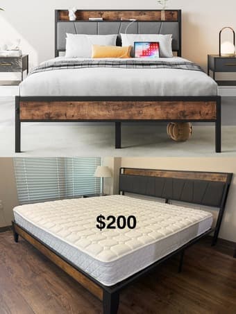 Moving sale - boxes, bed, vanity+mirror, chair etc. 1