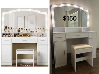 Moving sale - boxes, bed, vanity+mirror, chair etc. 2