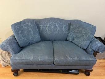 Majestic blue sofa 1