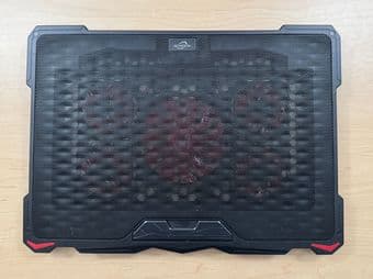 For Sale:Laptop Cooling Pad – 5 Fans, Red (Fits up to 17.3") 2