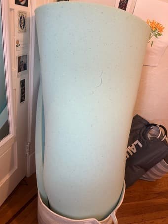 full xl memory foam mattress topper + wooden hangers, pickup in sf 3