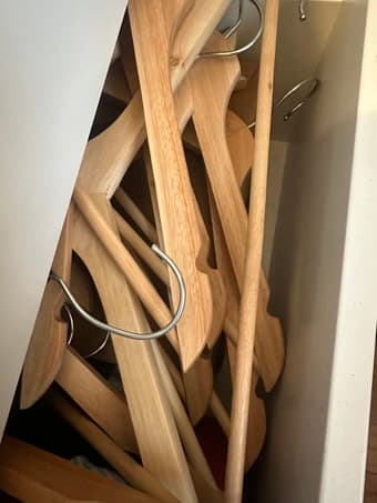 full xl memory foam mattress topper + wooden hangers, pickup in sf 4