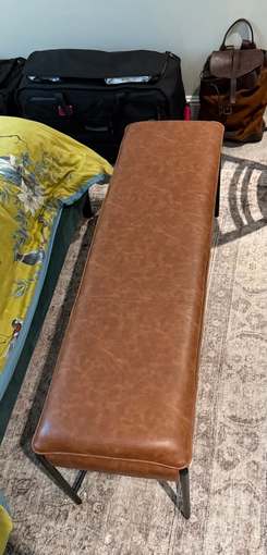 Vegan Leather Bench 2
