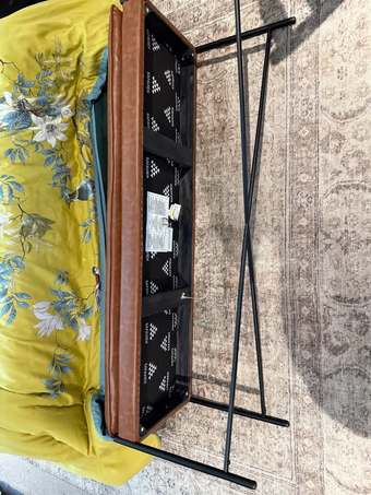 Vegan Leather Bench 3