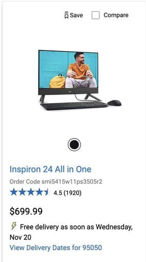Nearly New DELL All-in-One PC for Sale 1