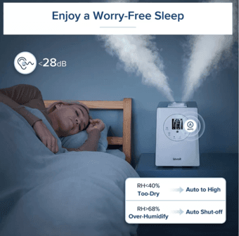 Humidifier for Bedroom Large Room Home 6L w/ Remote Control 2