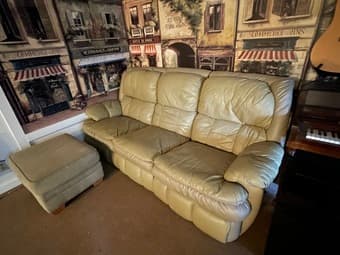 Free Leather Couch, great condition 1