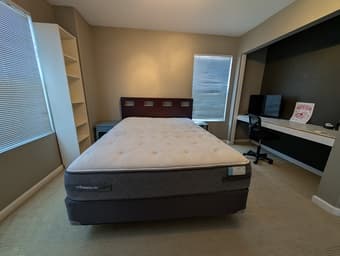 Furnished bedroom+office, private bath in shared house, Newark 1