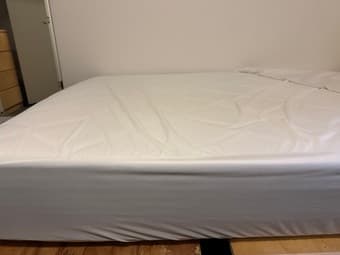 Mattress + Protector (Full, used < 9 months, great condition) 1