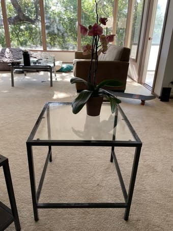 Glass side table 1