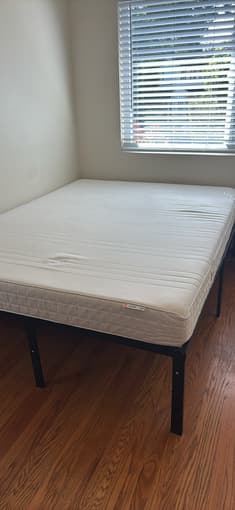Matrand Ikea Memory foam queen mattress and frame 1