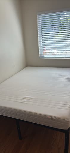 Matrand Ikea Memory foam queen mattress and frame 2