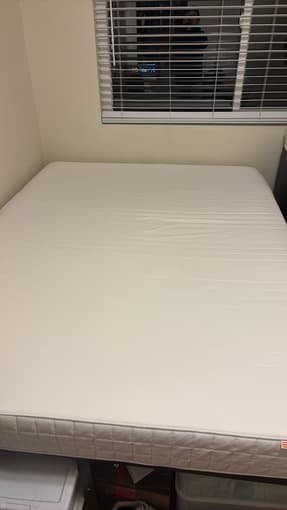 Matrand Ikea Memory foam queen mattress and frame 4