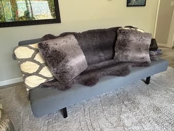 IKEA sleeper sofa, dark gray 1