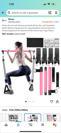 Pilates Bar Kit with all equipments 2