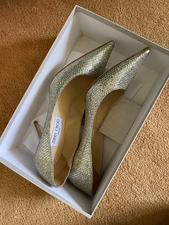Jimmy Choo Gold Heels (41) 2