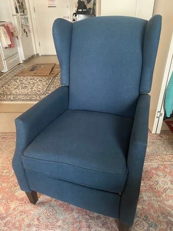 Navy Blue Armchair *Barely Used* 1