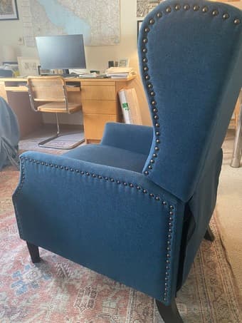 Navy Blue Armchair *Barely Used* 2