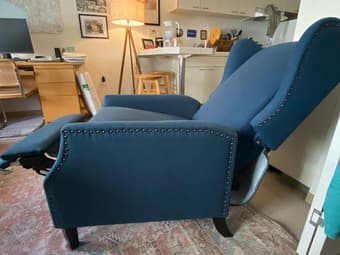 Navy Blue Armchair *Barely Used* 3
