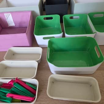 Organizer boxes of various kinds 1