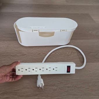 Multi-plug and Ikea plug holder box 1