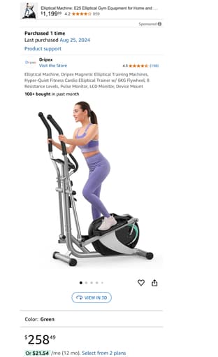 Elliptical must go in next 24h 1