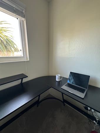 Wooden L-Shaped Desk 1