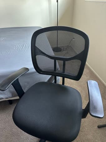 Desk chair with Lumbar support, 360 swivel (Great Condition) 1