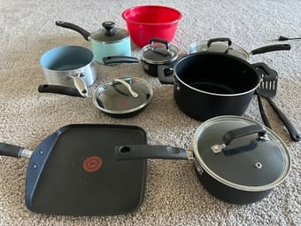 T-fal Advanced Nonstick Cookware Set 8 Piece 1