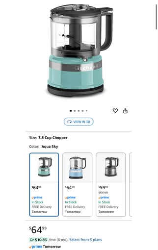 KitchenAid Food chopper/blender 3