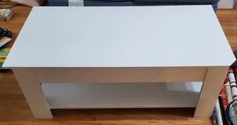 Foldable coffee table with storage space 1