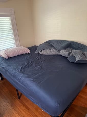 Queen Mattress + Bed Frame - 1 Year Old - Excellent Condition 1