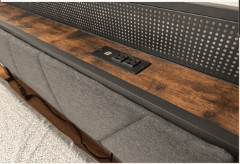 King sized bed frame in mint condition 2