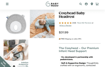 Nursing Pillow and BabyMoov headrest 2