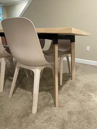6 IKEA ODGER Dining Chairs 2