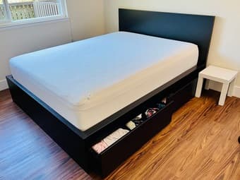 Moving Sale [Ikea sleeper sectional, 50" TV, Ikea bed set, brand new a 3