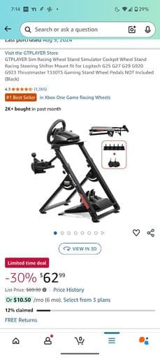 Logitech G923 + Racing Stand 2