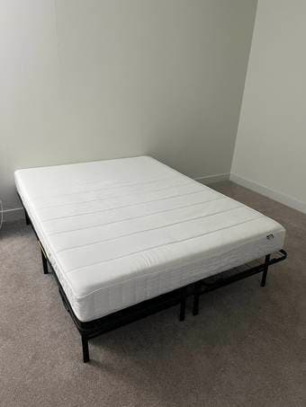 Selling bed mattress and bed frame - $100 @stanford.edu 1