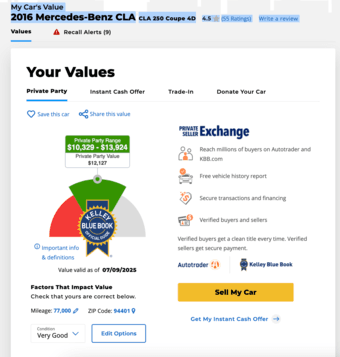 Selling my 2016 Mercedes-Benz CLA 250 Coupe 4