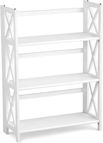 3-tier solid wood foldable shelf 1