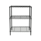 3-tier black wireframe metal shelf 2