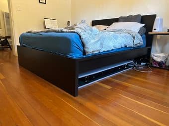 Queen bed frame (Ikea MALM) 1