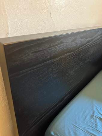 Queen bed frame (Ikea MALM) 3
