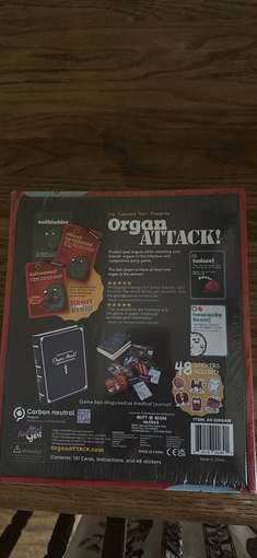 Organ attack board game! $10 2